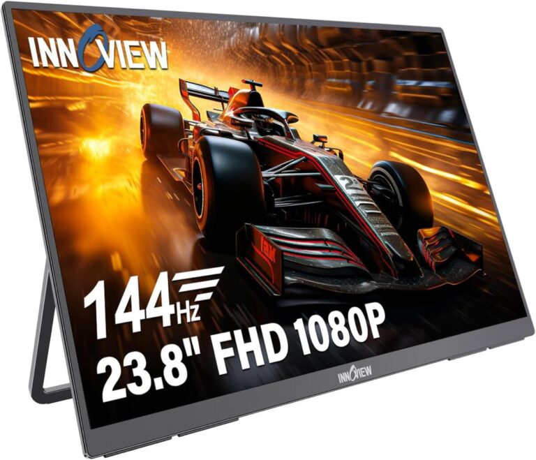 Large Portable Monitor 23.8inch FHD 1080P 144Hz USB-C, HDMI